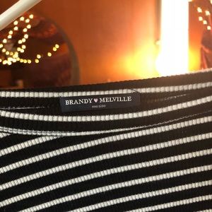 Striped long sleeve brandy Melville top